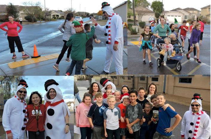 Rain couldn't stop the Snowman Stroll!